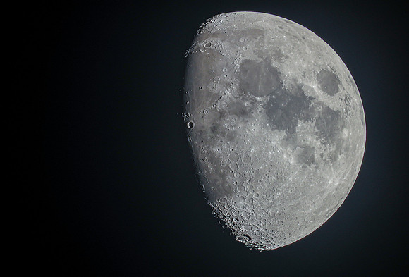 Moon, Mars, Saturn, Jupiter, Sunset