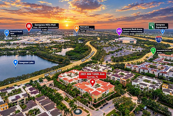 Sunrise Property Map at Golden Hour