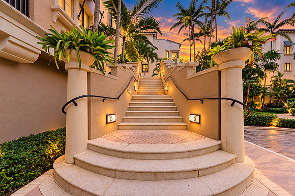 Tropical Twilight Resort Entrance