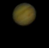 Moon, Mars, Saturn, Jupiter, Sunset